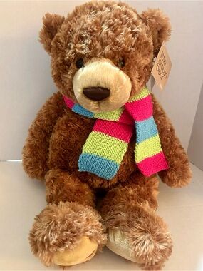 Gund Bloomingdale's Limited Edition Little Brown Bear Scarf 2011 20” NWT Plush